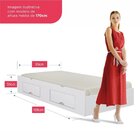 Cama Auxiliar 2 Gavetas Premium Branco