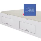 Cama Auxiliar 2 Gavetas Premium Branco