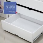 Cama Auxiliar 2 Gavetas Premium Branco