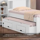 Cama Auxiliar 2 Gavetas Premium Branco