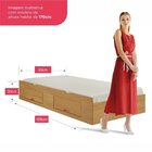 Cama Auxiliar 2 Gavetas Premium Cinamomo