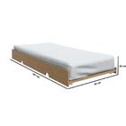 Cama Auxiliar De Solteiro Mdf Móveis Rimo Marrom