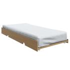 Cama Auxiliar De Solteiro Mdf Móveis Rimo Marrom