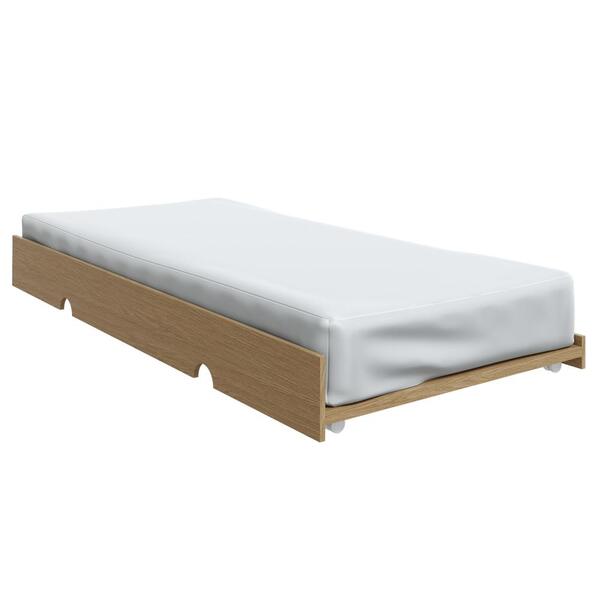 Cama Auxiliar De Solteiro Mdf Móveis Rimo Marrom