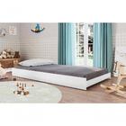 Cama Auxiliar Infantil Com Rodízios Branca