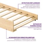 Cama Auxiliar Infantil Em Madeira Maciça Prime Casatema Madei