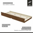 Cama Auxiliar Solteiro 188,6x93x23,5 Cm Luna Cacau