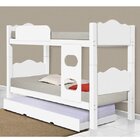 Cama Auxiliar Solteiro  Branco
