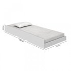Cama Auxiliar Solteiro  Branco