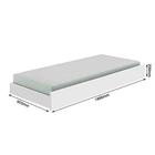 Cama Auxiliar Solteiro Branca Divaloto Branco
