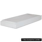 Cama Auxiliar Solteiro Branco - Santos Andirá