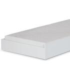 Cama Auxiliar Solteiro Branco - Santos Andirá