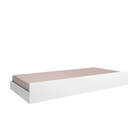 Cama Auxiliar Solteiro Infantil Madrid Branco Brilho - Édecas