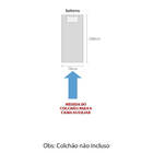 Cama Auxiliar Solteiro Infantil Madrid Branco Brilho - Édecas