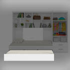 Cama Auxiliar Solteiro Infantil Madrid Branco Brilho - Édecas