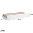 Cama Auxiliar Solteiro Infanto Juvenil Mdp Clara Branco/amade