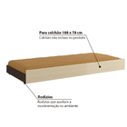 Cama Auxiliar Solteiro Multimóveis - Tabaco/maple