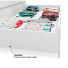 Cama Babá Amore Reversível Com Gavetão/cama Auxiliar Branco A