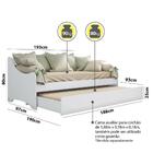 Cama Babá Amore Reversível Com Gavetão/cama Auxiliar Branco A