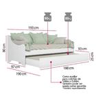 Cama Babá Amore Reversível Com Gavetão/cama Auxiliar Branco A