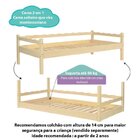 Cama Babá Com Cama Auxiliar Reversível Casatema Madeiraorigin