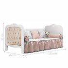 Cama Babá Império Branca E Capitonê