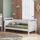 Cama Babá Infantil 100% Mdf Com Capitonê Allegra Courino Bran