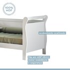 Cama Babá Infantil Allegra 100% Mdf Branco