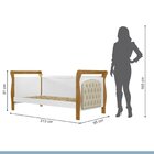 Cama Babá Infantil Com Capitonê Allegra 100% Mdf Suede Cru /