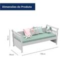 Cama Babá Júlia Com Cama Auxiliar Branco Brilho Carolina Baby