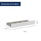 Cama Babá Júlia Com Cama Auxiliar Branco Brilho Carolina Baby