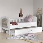 Cama Babá Provence New Com Capitonê, Auxiliar E 2 Colchões Su