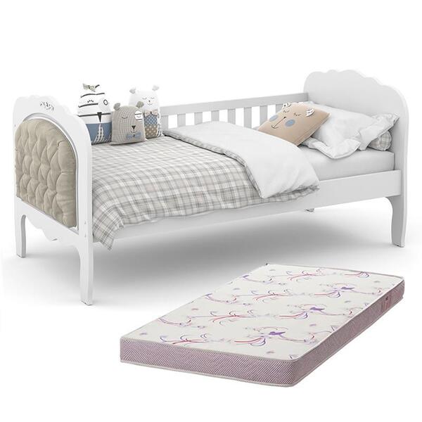 Cama Babá Provence New Com Capitonê E Colchão Physical D20 -
