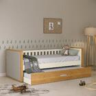 Cama Babá Tutto New Com Capitonê, Auxiliar E 2 Colchões Supre