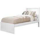 Cama Barcelona Solteiro Branco Com Preto – Tebarrot Móveis