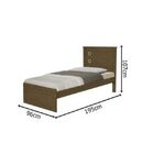 Cama Barcelona Solteiro Carvalho – Tebarrot Móveis