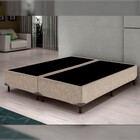 Cama Base Box Queen Bipartido 1 58 X 1 98 X 0 28 Suede Amassa