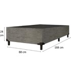 Cama Base Box Solteiro 0 88 X 1 88 X 0 28  Suede Amassado Lob