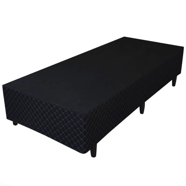 Cama Base Solteiro Poliester (0.88x1.88)  Genki Kenko Preto