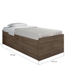 Cama Baú 0,88 Camila - Chocolate