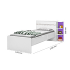 Cama Baú Cabeceira Com Tampo De Abrir Acomoda Colchão 0,88m X