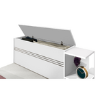 Cama Baú Cabeceira Com Tampo De Abrir Acomoda Colchão 0,88m X