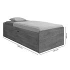 Cama Baú Camila Solteiro Naturale Framar