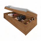 Cama Baú Camila Solteiro Naturale Framar