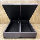Cama Baú Casal Tampo E Box Bipartidos Blindada 138x188x40cm