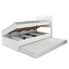 Cama Baú Com Cama Auxiliar Larissa Framar Branco