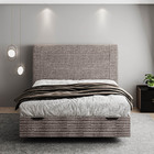 Cama Baú Flutuante Space Casal Linho - Skybox - Marrom