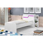 Cama Baú Hortência Com Auxiliar  Branco/preto/lilás/pink