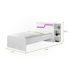 Cama Baú Hortência Com Auxiliar  Branco/preto/lilás/pink