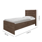 Cama Baú Larissa - Chocolate